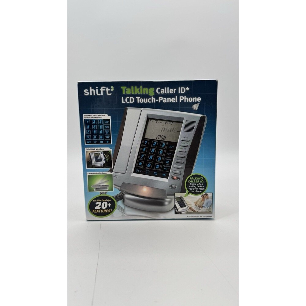 Talking Caller ID LCD Touch-Panel Landline Phone NEW Open Box